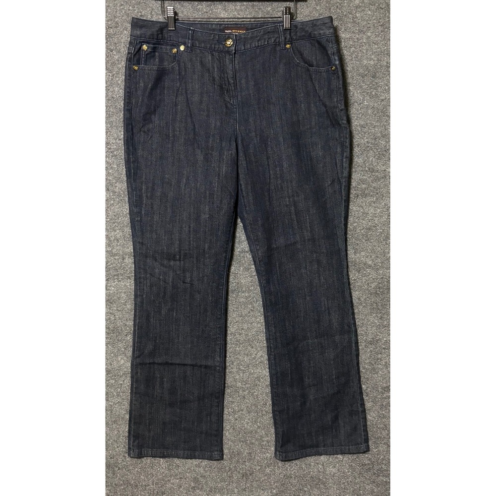 Dana Buchman Signature Women's Dark Wash Bootcut Jeans‎ Size 16